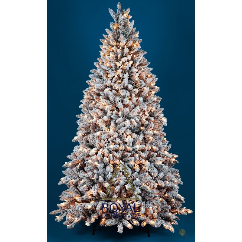 Artificial Christmas Tree PVC Snow Tree Deluxe Smart Warm LED 180