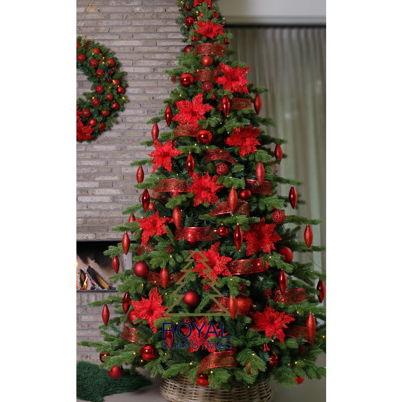 Artificial Christmas tree Red Decoration package matt / gloss