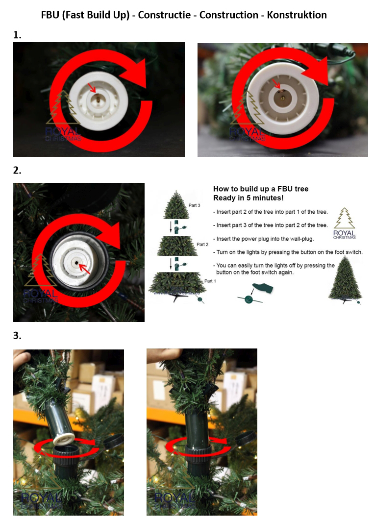 Assembly Instructions (PDF) Artificial Christmas Tree Assembly