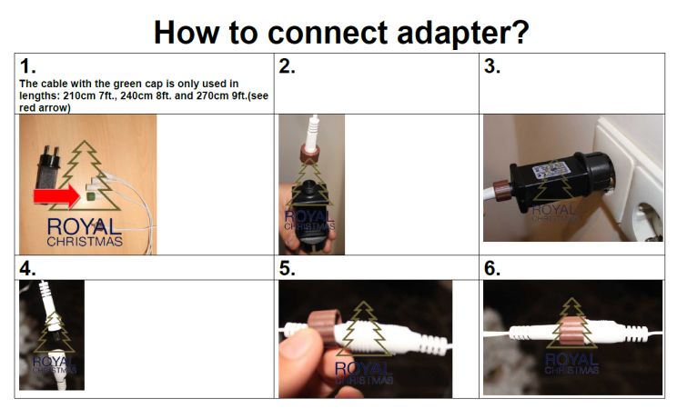 Adapter / Connector aansluiten voor verlichting